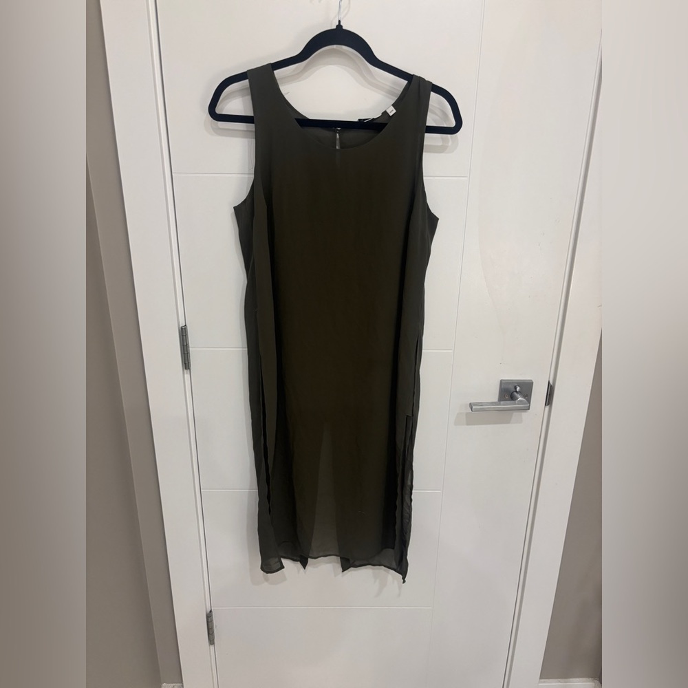 Reitmans Olive Green Tank Long Blouse